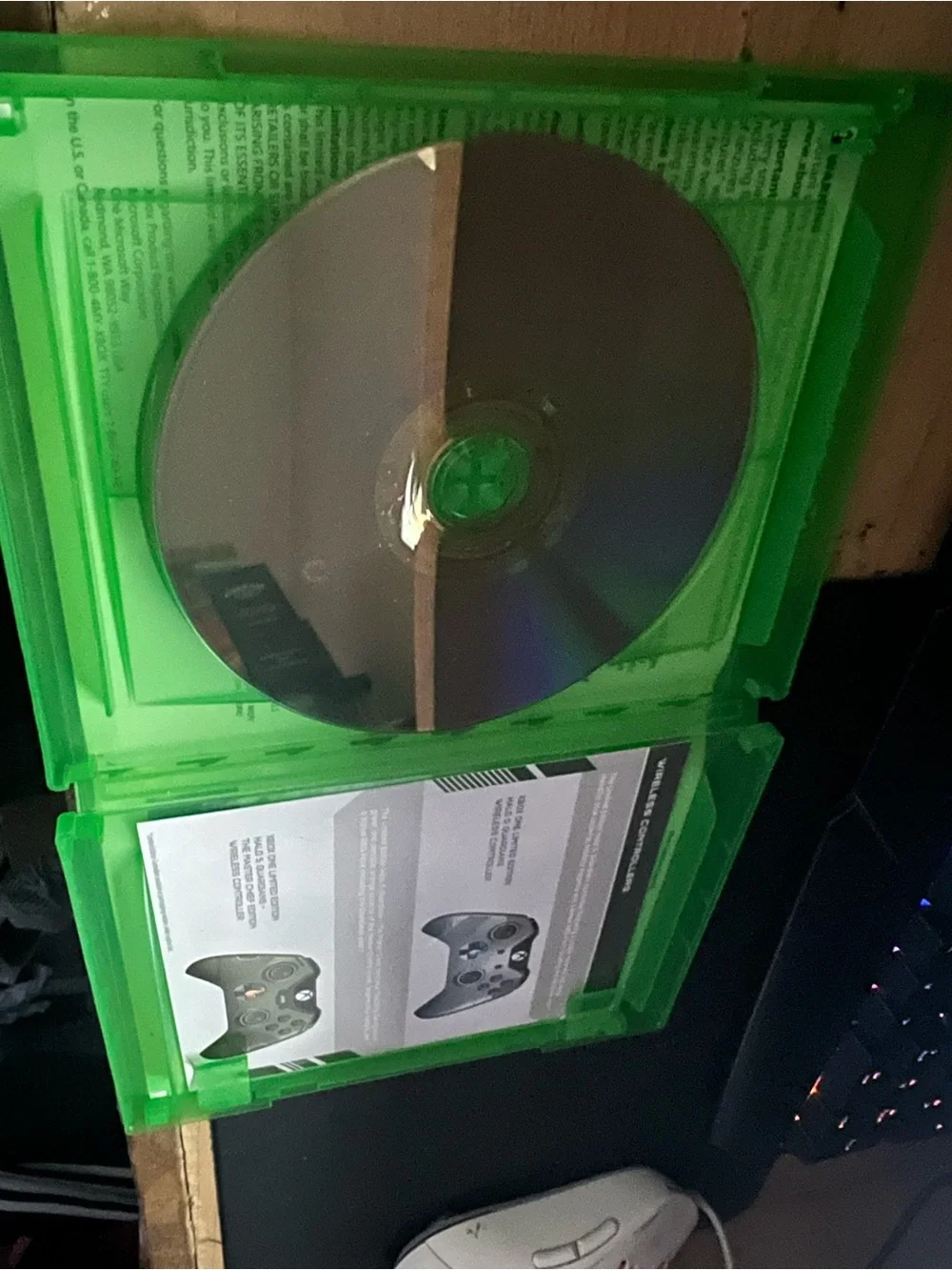 Microsoft Xbox One Game Case with Green Cover Art